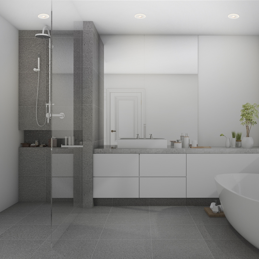 Briloner 7039036 - Lot de 3 spots LED encastrés pour salle de bains LED/5W/230V IP44 blanc