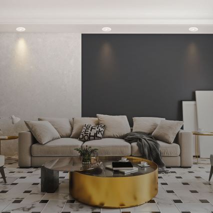 Briloner 7039036 - Lot de 3 spots LED encastrés pour salle de bains LED/5W/230V IP44 blanc