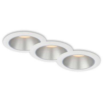 Briloner 7041-036 - LOT 3x Spot encastrable de salle de bain LED/4,9W/230V IP44 blanc