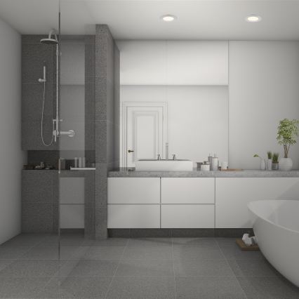 Briloner 7049014 - Luminaire encastré LED dimmable pour salle de bains LED/6W/230V 3000K IP44 chrome mat