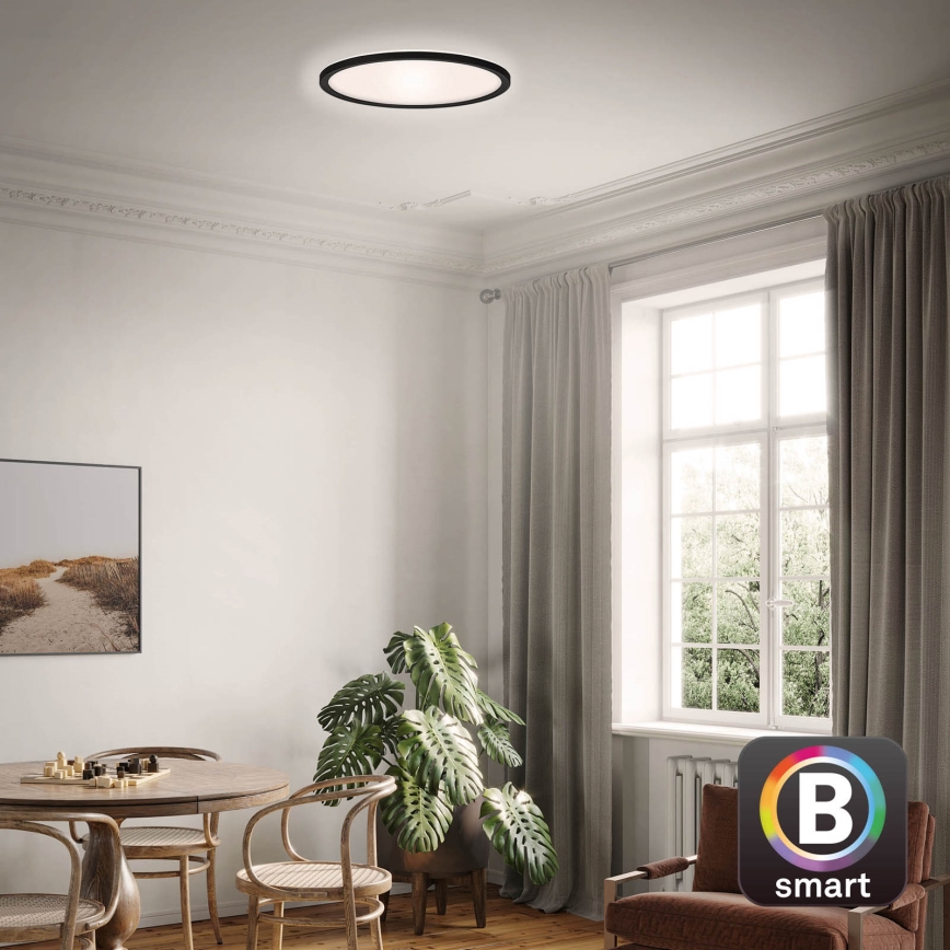 Briloner 7058-015 - Luminaire à intensité variable SLIM LED/18W/230V 2700-6500K Wi-Fi Tuya + télécommande