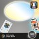 Briloner 7058-016 - Luminaire à intensité variable SLIM LED/18W/230V 2700-6500K Wi-Fi Tuya + télécommande