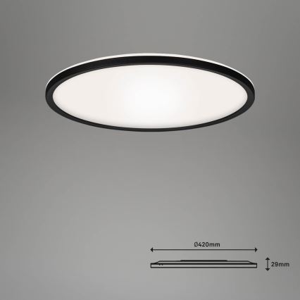 Briloner 7059-015 - Plafonnier à intensité variable SLIM LED/22W/230V 2700-6500K Wi-Fi Tuya + télécommande