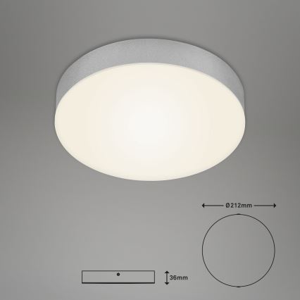 Briloner 7065-014 - Plafonnier LED FLAME LED/16W/230V argent