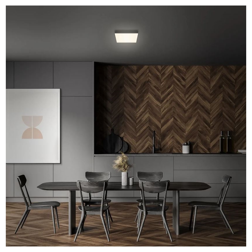 Briloner 7070-015 - Plafonnier LED FLAME LED/16W/230V noir