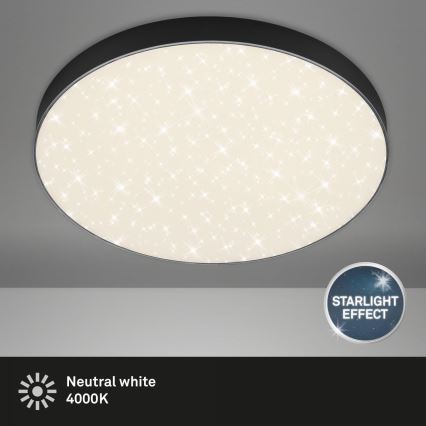 Briloner 7075-415 - Plafonnier STAR SKY LED/24,5W/230V 4000K d. 38 cm noir