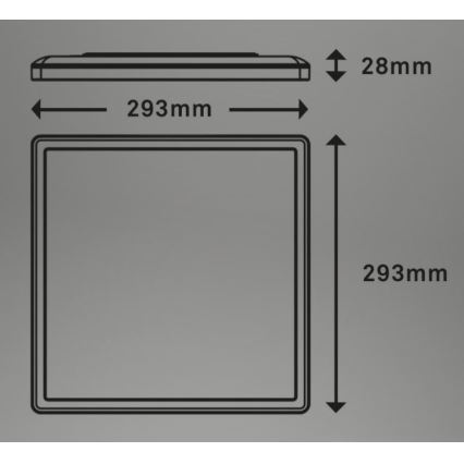 Briloner 7081-015 - Plafonnier à intensité variable LED SLIM LED/18W/230V 2700-6500K + télécommande