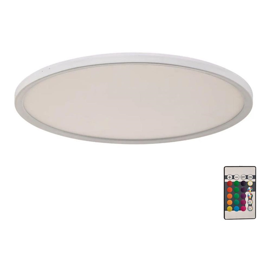 Briloner 7094-416 - Plafonnier LED RGBW à intensité variable SLIM LED/22W/230V + télécommande