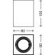 Briloner 7120-014 - Spot LED TUBE 1xGU10/5W/230V carré