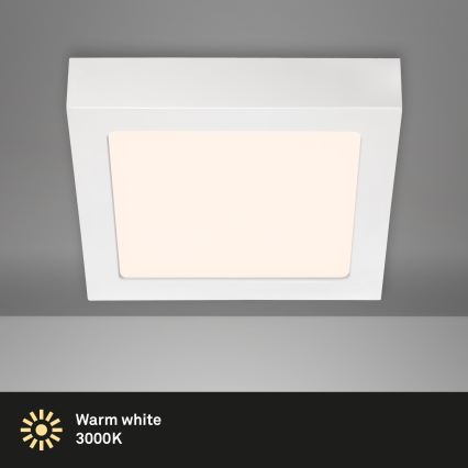Briloner 7123-016 - Plafonnier LED FIRE LED/12W/230V 3000K 17x17 cm blanc