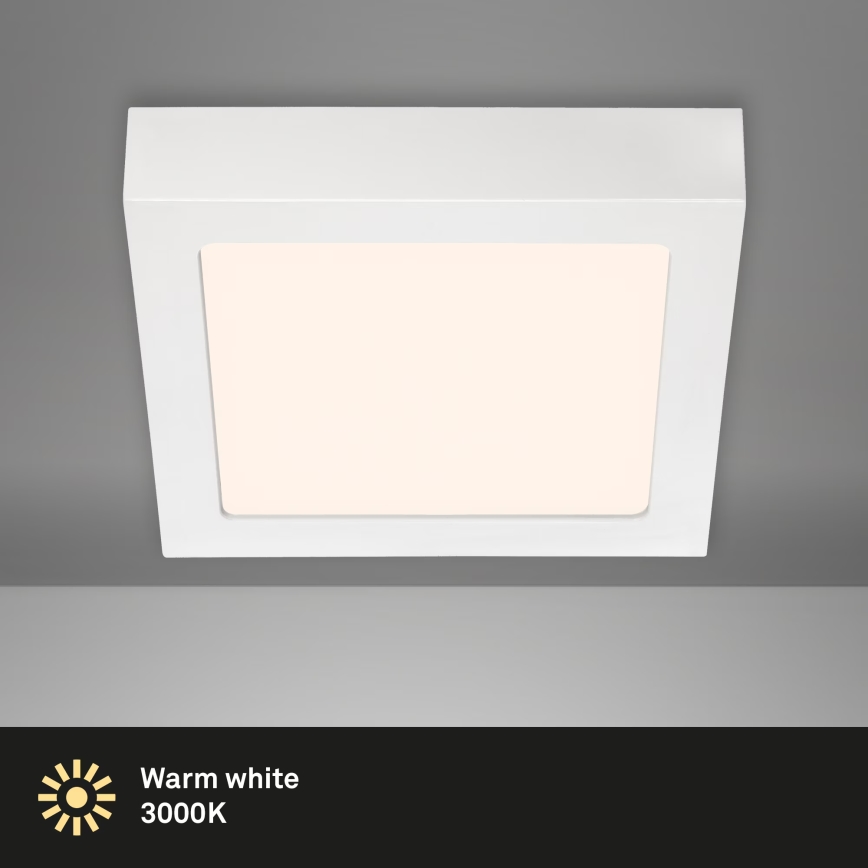 Briloner 7123-016 - Plafonnier LED FIRE LED/12W/230V 3000K 17x17 cm blanc