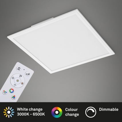 Briloner 7152-016 - Panneau RGB en saillie à intensité variable COLOUR LED/24W/230V 3000-6500K + télécommande