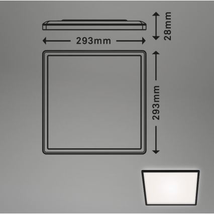 Briloner 7156-415 - Plafonnier LED SLIM LED/18W/230V