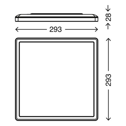 Briloner 7156-416 - Plafonnier SLIM LED/18W/230V