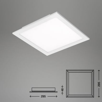 Briloner 7194-016 - Plafonnier LED à intensité variable SIMPLE LED/18W/230V 3000-6500K + télécommande