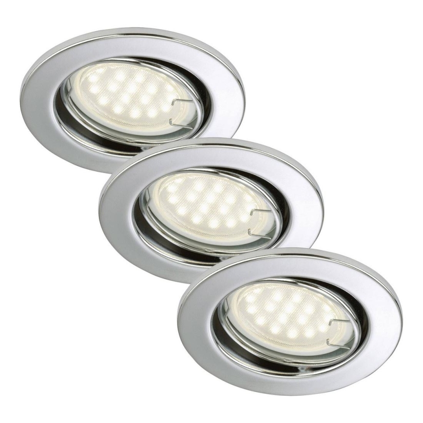 Briloner 7208-038 - LOT Luminaire salle de bain 3xLED ATTACH 3xGU10/3W/230V