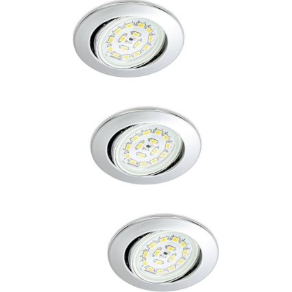 Briloner 7208-038 - PACK 3xLED Luminaire salle de bain ATTACH 3xGU10/3W/230V