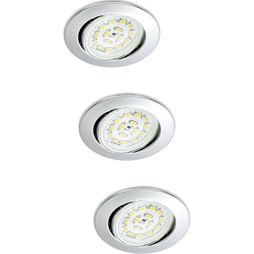 Briloner 7208-038 - PACK 3xLED Luminaire salle de bain ATTACH 3xGU10/3W/230V