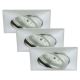 Briloner 7210-039 - LOT 3x Spot encastrable de salle de bain LED ATTACH 1xLED/5W/230V IP23