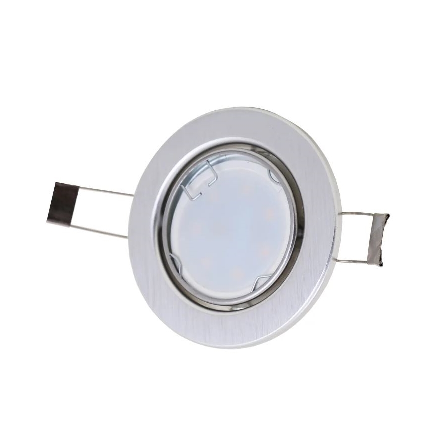 Briloner 7221-039 - LOT 3x suspension LED salle de bain 1xGU10/3W/230V IP23 argent