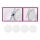Briloner 7224-040 - LOT 4x Diffuseur pour spot encastrable d. 69 mm