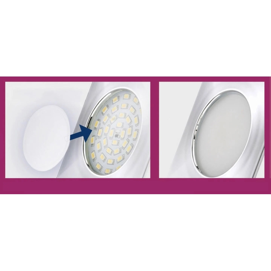 Briloner 7224-040 - LOT 4x Diffuseur pour spot encastrable d. 69 mm