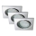 Briloner 7230-038 - LOT 3x Spot encastrable de salle de bain LED 1xGU10/3W/230V IP23