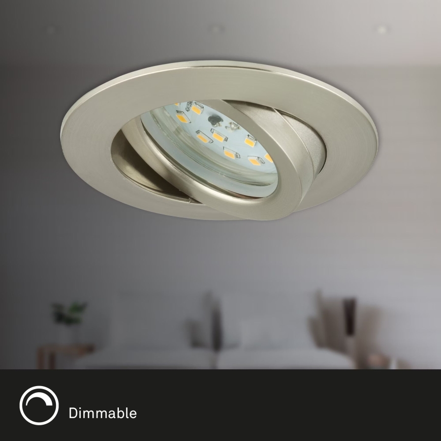 Briloner 7232-032 - Ensemble de 3 spots LED dimmables pour salle de bains ATTACH LED/5,5W/230V IP23