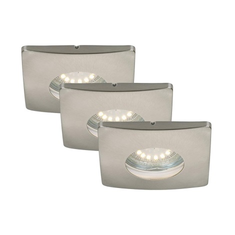 Briloner 7239-032 - LOT 3x Spot encastrable LED salle de bain ATTACH 1xGU10/4W/230V IP44