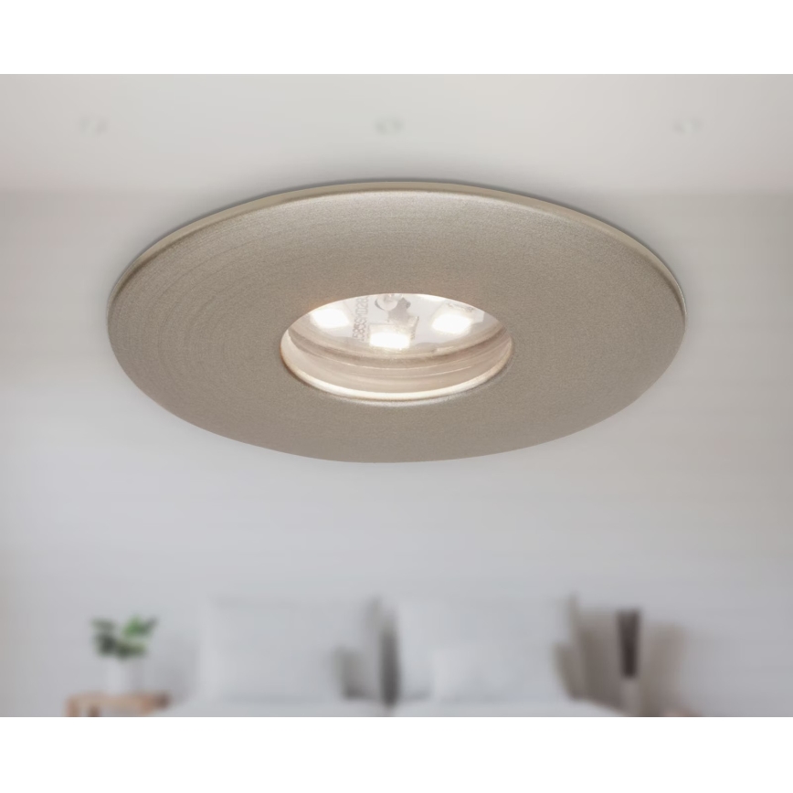 Briloner 7240-032 - LOT 3x Spot encastrable de salle de bain ATTACH LED/1,8W/230V IP44 chrome mat