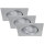 Briloner 7279-034 - PACK 3x Spot encastrable LED salle de bain LED/5W/230V