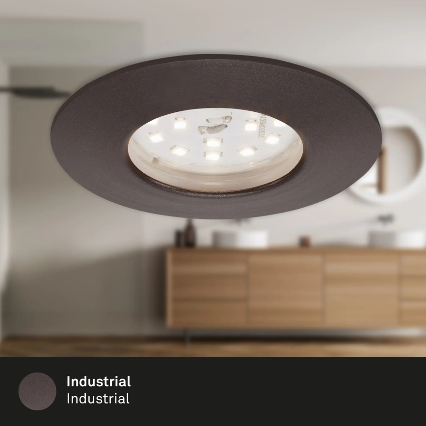 Briloner 7295-031 - LOT 3x Spot encastrable de salle de bain à intensité variable ATTACH LED/6,5W/230V IP44