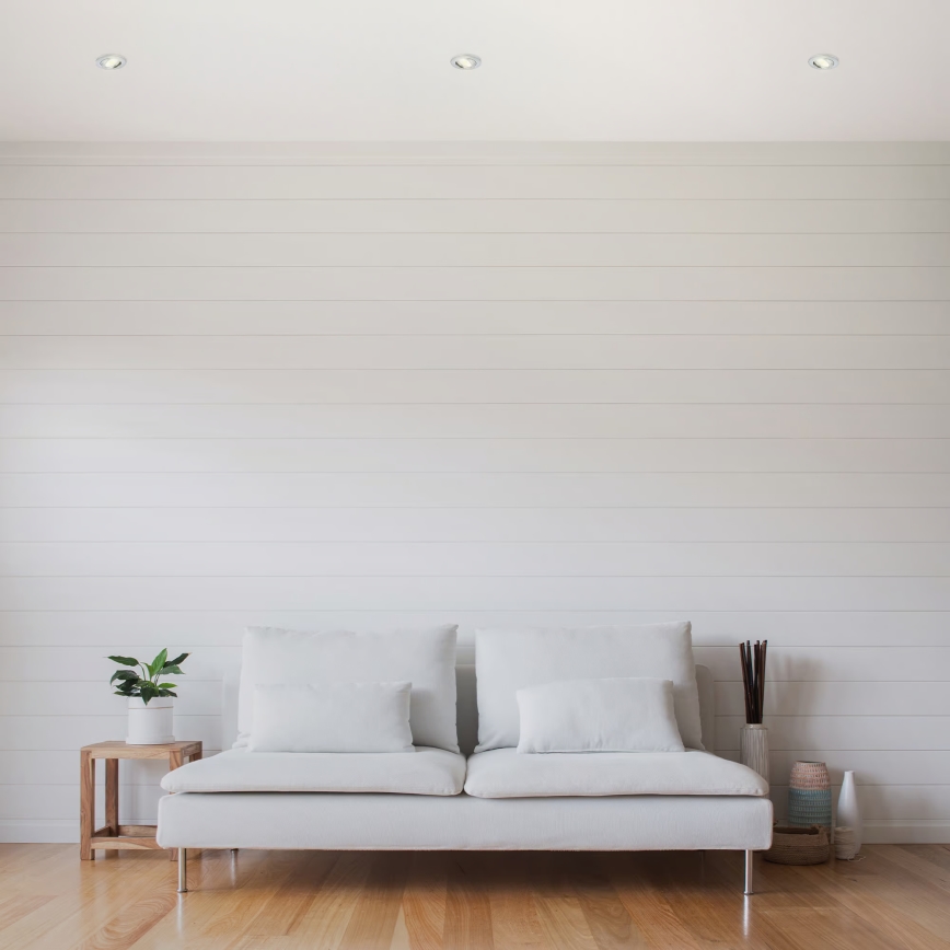 Briloner 7296-039 - Ensemble de 3 spots LED encastrables pour salle de bains, dimmables, 1x LED/6,5 W/230 V, 3000 K, IP23, chrome mat