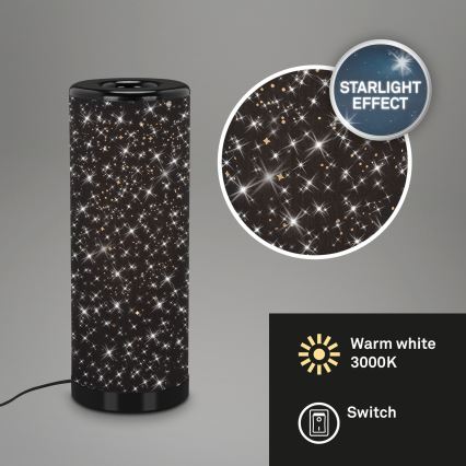 Briloner 7334-015 - Lampe de table LED STARRY SKY 1xGU10/5W/230V noir