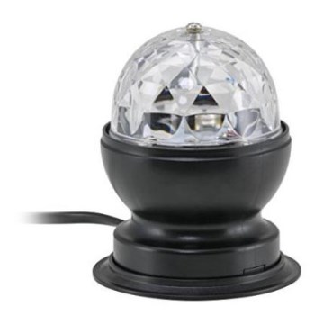 Briloner 7357-015 - Boule disco LED de table DISCO LIGHT 1xE27/3W/230V