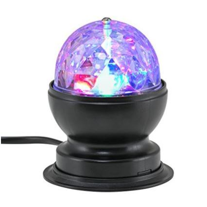 Briloner 7357-015 - Boule disco LED de table DISCO LIGHT 1xE27/3W/230V