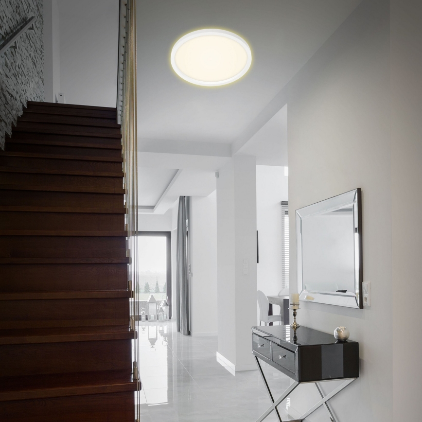 Briloner 7363-016 - Plafonnier LED CADRE LED/22W/230V d. 42,5 cm blanc