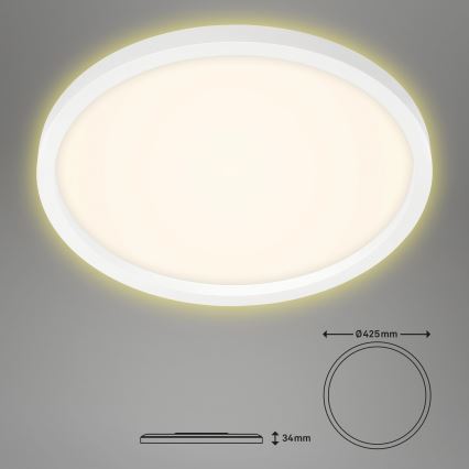 Briloner 7363-016 - Plafonnier LED CADRE LED/22W/230V d. 42,5 cm blanc