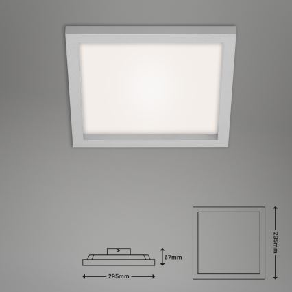 Briloner 7370-014 - Plafonnier à intensité variable LED/18W/230V 3000-6500K + télécommande