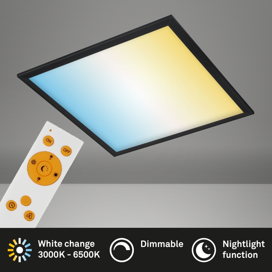 Briloner 7371-015 - Plafonnier à intensité variable GEO LED/24W/230V 3000-6500K + Télécommande