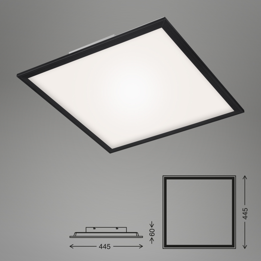 Briloner 7371-015 - Plafonnier à intensité variable GEO LED/24W/230V 3000-6500K + Télécommande