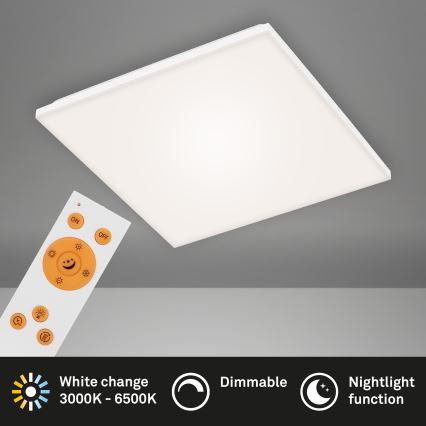 Briloner 7378-116 - Plafonnier à intensité variable LED FRAMELESS LED/24W/230V 3000-6500K + télécommande