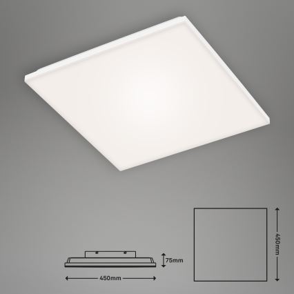 Briloner 7378-116 - Plafonnier à intensité variable LED FRAMELESS LED/24W/230V 3000-6500K + télécommande