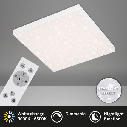 Briloner 7381-116 - Plafonnier à intensité variable STARRY SKY LED/24W/230V 3000-6500K + télécommande