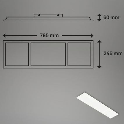 Briloner 7388-016 - Plafonier RGBW à intensité variable LED/24W/230V 3000-6500K + télécommande