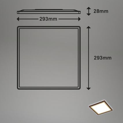 Briloner 7457-417 - Plafonnier LED DECO LED/18W/230V