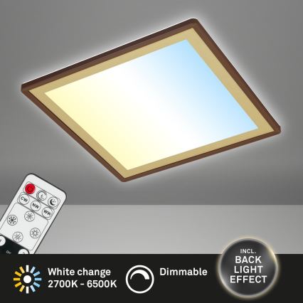 Briloner 7459-417 - Plafonnier à intensité variable LED DECO LED/24W/230V 2700-6500K + télécommande