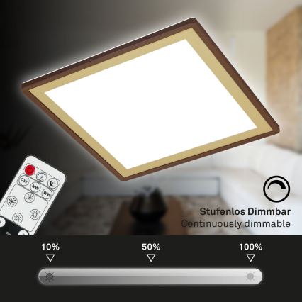 Briloner 7459-417 - Plafonnier à intensité variable LED DECO LED/24W/230V 2700-6500K + télécommande