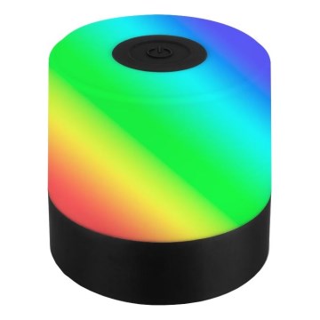 Briloner 7462015 - Lampe de table extérieure rechargeable LED RGB LED/1,5W/5V IP44 1200 mAh noire