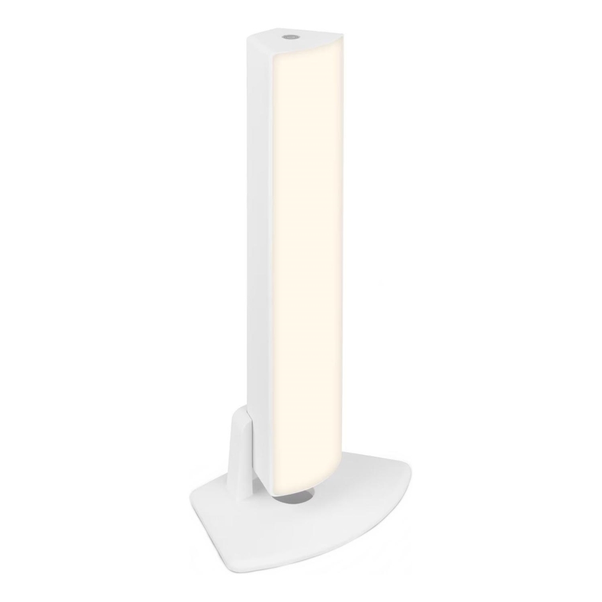 Briloner 7474-016 - Lampe de table extérieure LED tactile dimmable rechargeable 2 en 1 LED/7W/5V 2x2200 mAh USB 3000K IP44 blanche